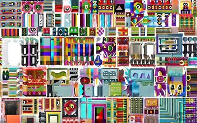 不同国家社交媒体用户发布内容的拼贴画，体现文化差异