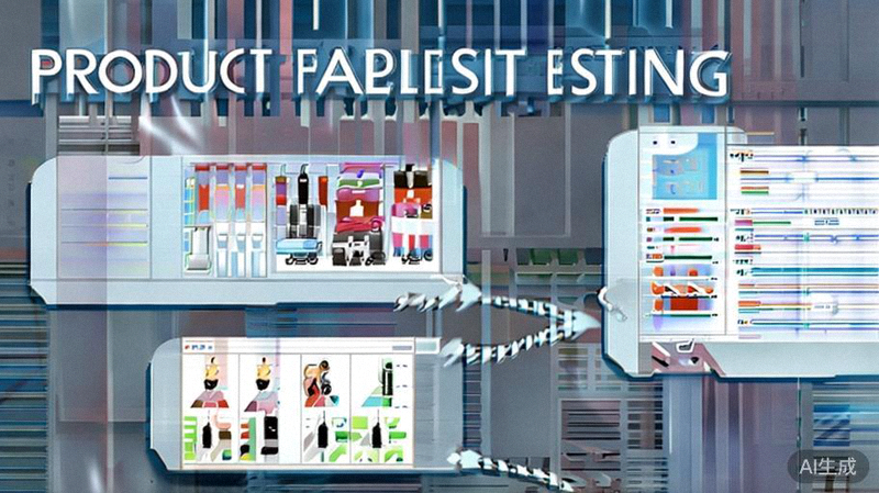 产品可行性测试方法：展示从样品评估、小批量试销到数据反馈的循环验证过程