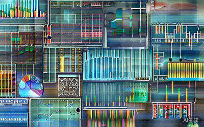 文章封面图：电脑屏幕上显示着各种市场数据分析图表、搜索趋势曲线和商品热力图，象征着数据驱动的选品决策过程