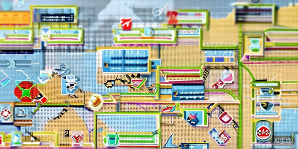 欧盟、美国及亚洲地图上标注着不同的合规政策图标