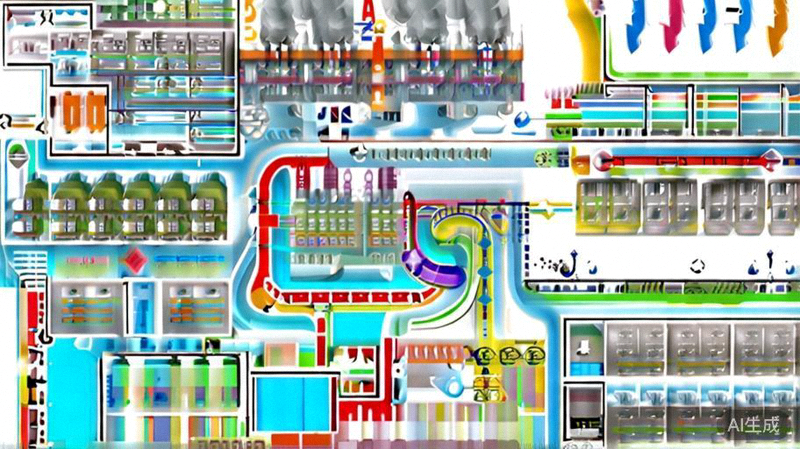 全球供应链与物流网络示意图，包含工厂、仓储、跨境运输和最后一公里配送等环节